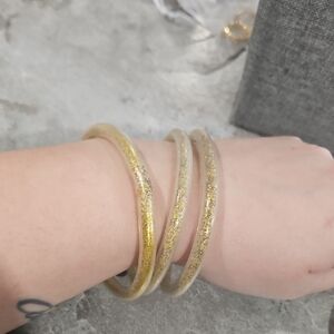 Elegant Gold Bangle Set